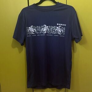 Men’s Hawaii Navy Blue Graphic T-Shirt